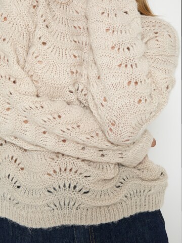 Pull-over 'Jody' Peppercorn en beige