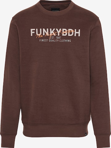 Funky Buddha Collegepaita värissä ruskea: etupuoli