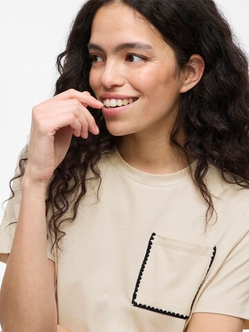 VILA Shirt 'VIAlbia' in Beige