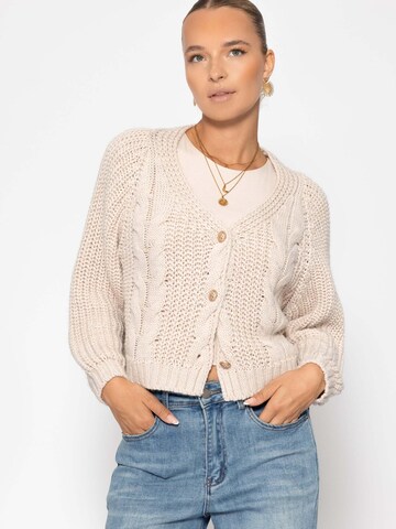 SASSYCLASSY Oversized Cardigan in Beige