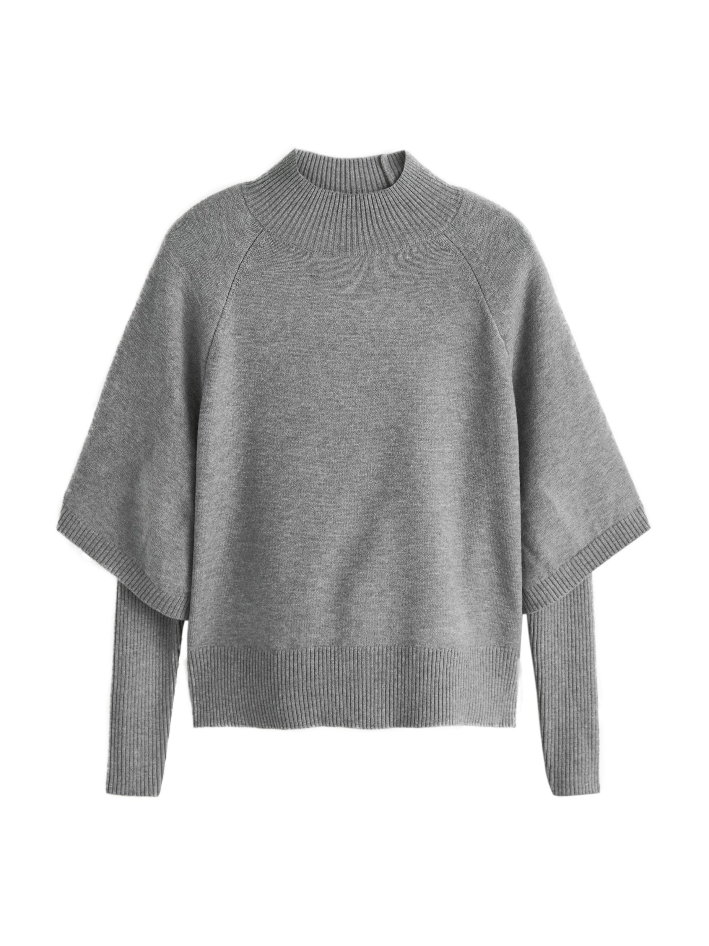 Next Pull-over en gris chiné, Vue avec produit
