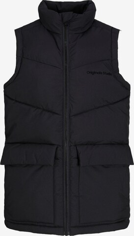 Jack & Jones Junior Vest in Black: front