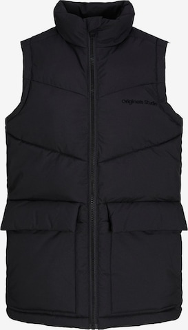 Jack & Jones Junior Vest in Black: front