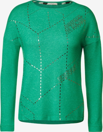 CECIL Shirt 'Cosy' in Groen: voorkant