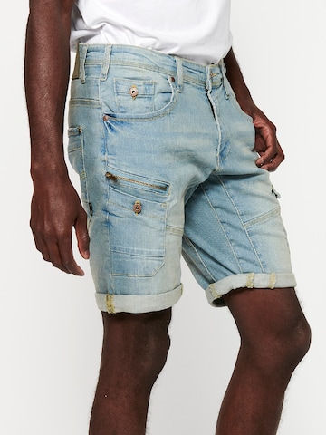 Regular Jeans cargo KOROSHI en bleu