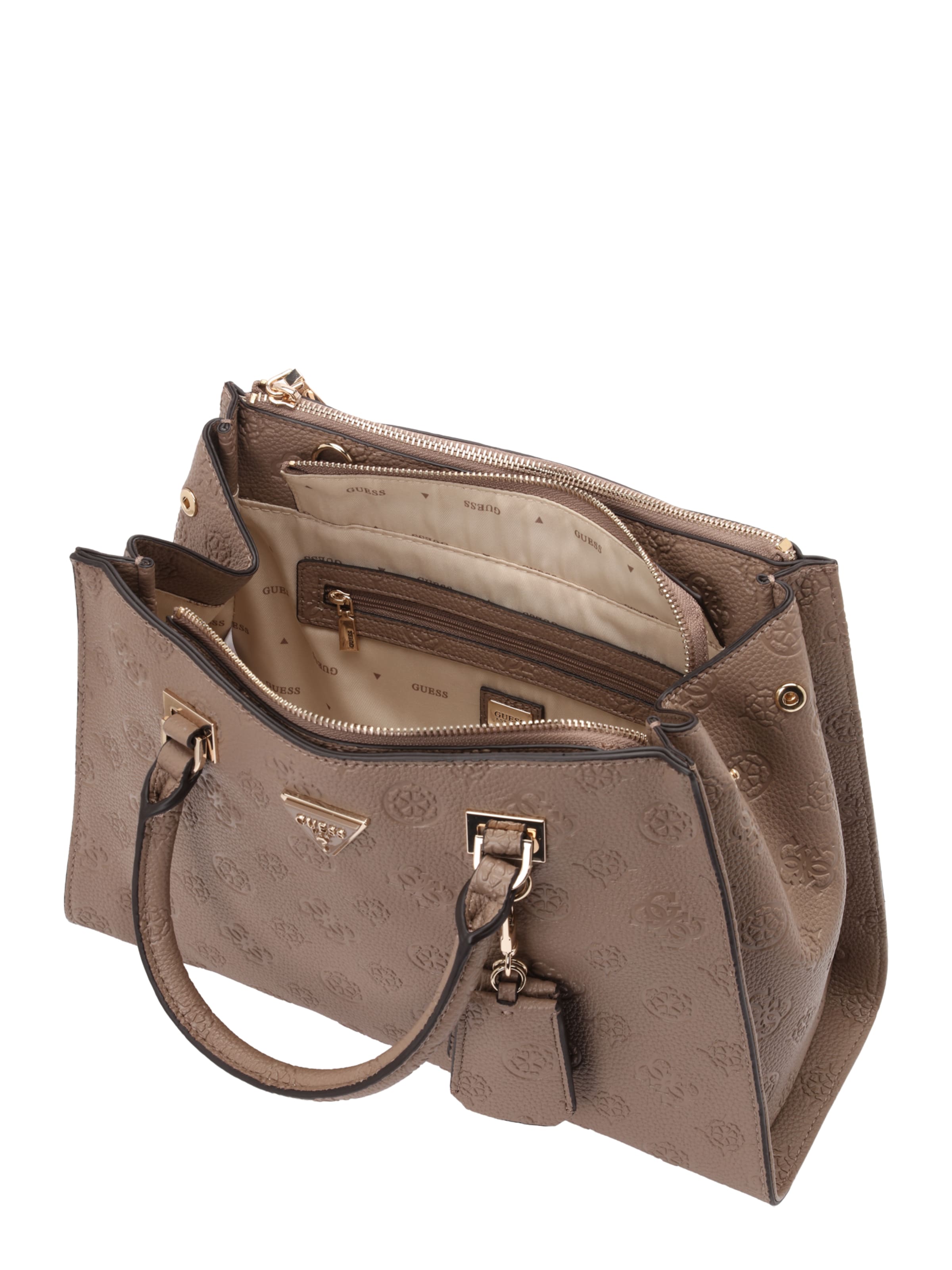 GUESSRučna torbica 'CRESIDIA II SOCIETY SATCHEL' - bež boja