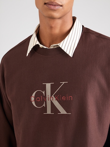 Calvin Klein Jeans Sweatshirt 'PREMIUM' i brun