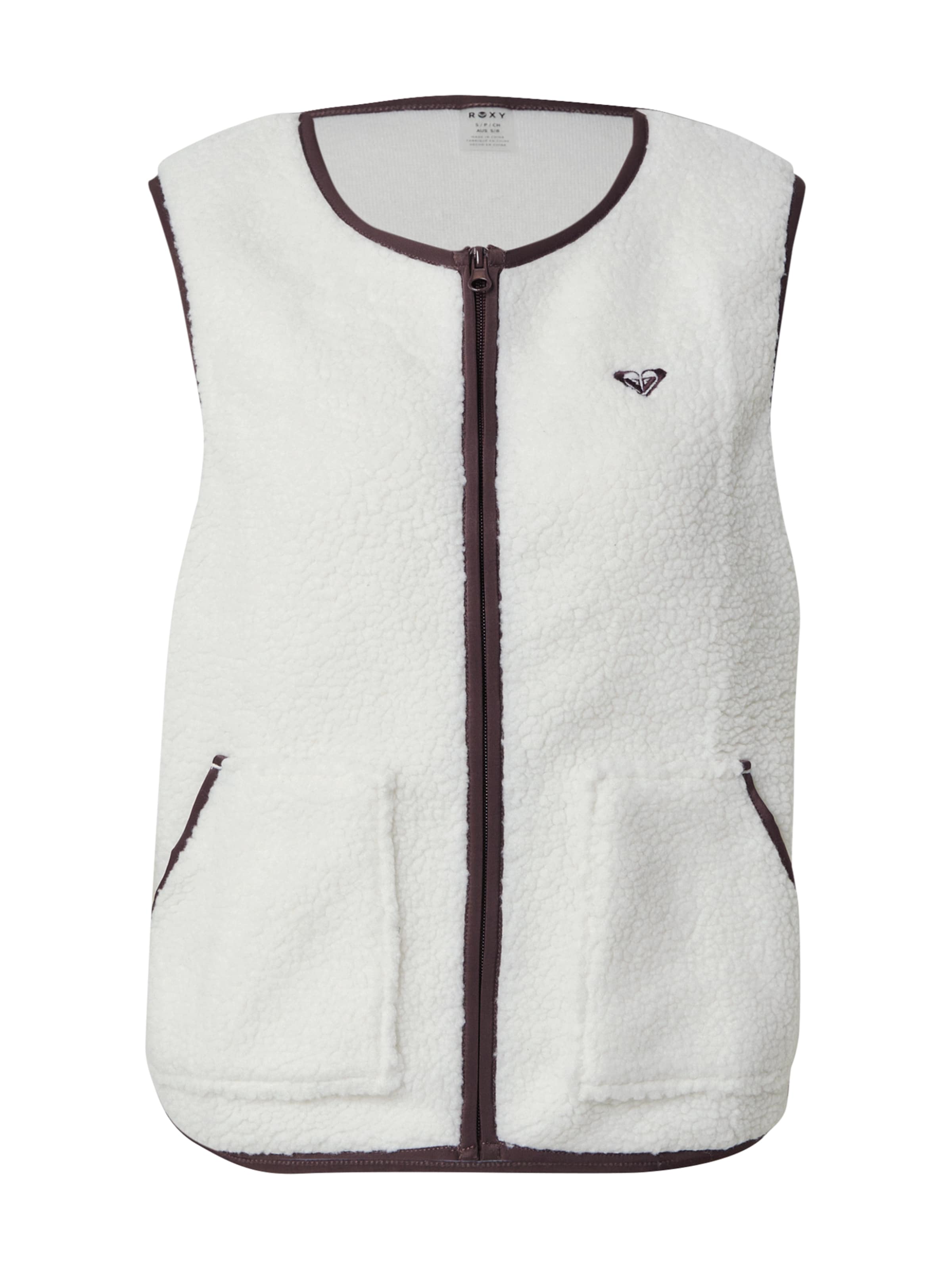 Gilet sportivo 'WOW EASY' di ROXY in bianco: frontale