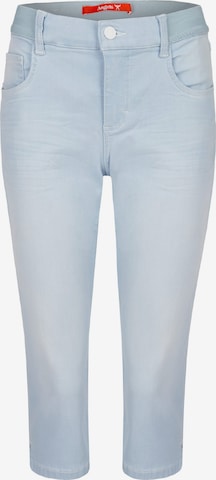 Angels Dehnbund Jeans Kurze Jeans Onesize Capri in Blau: predná strana