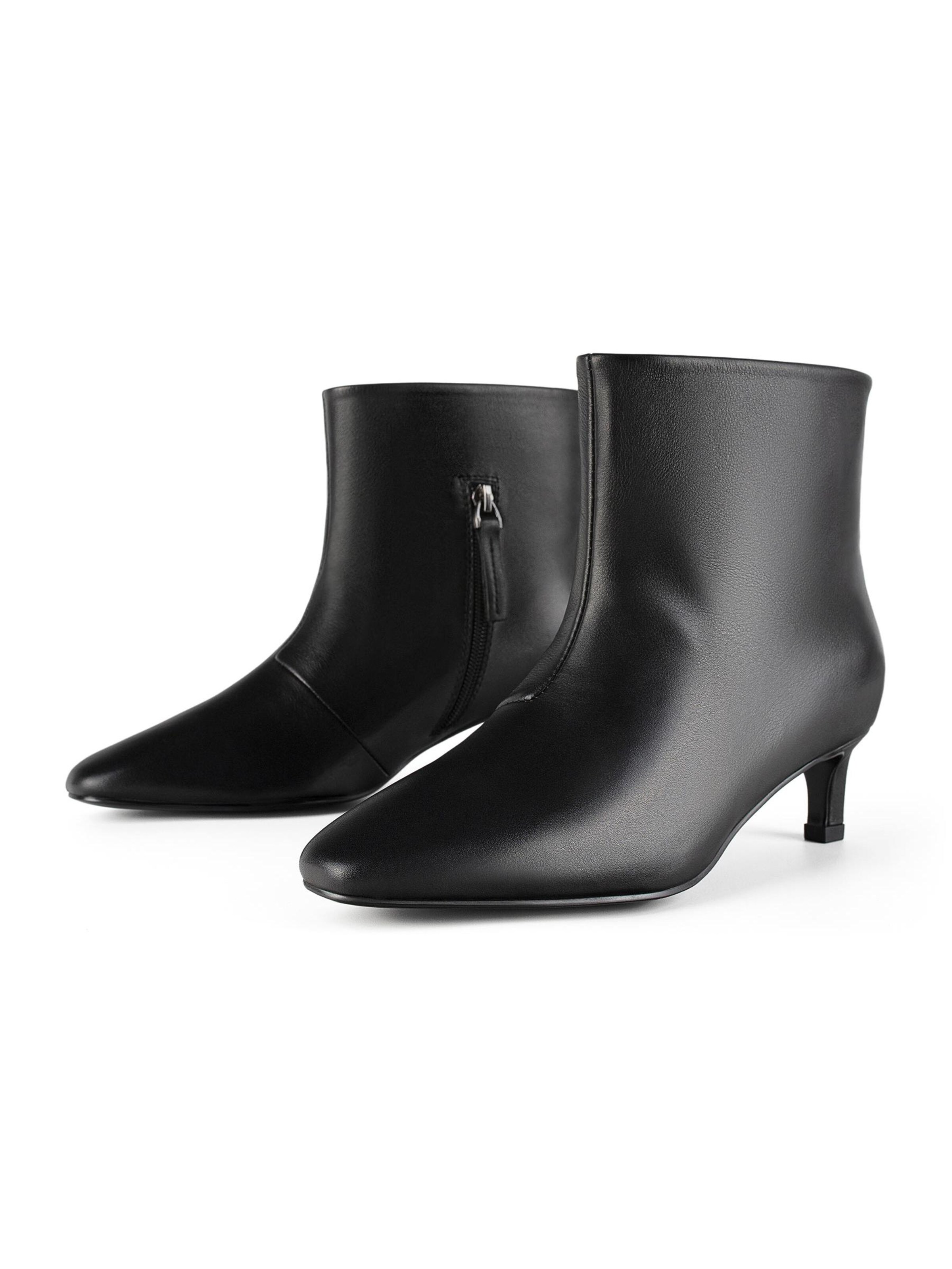 L37 HANDMADE SHOES Booties 'TWILIGHT GLIMMER' in Black