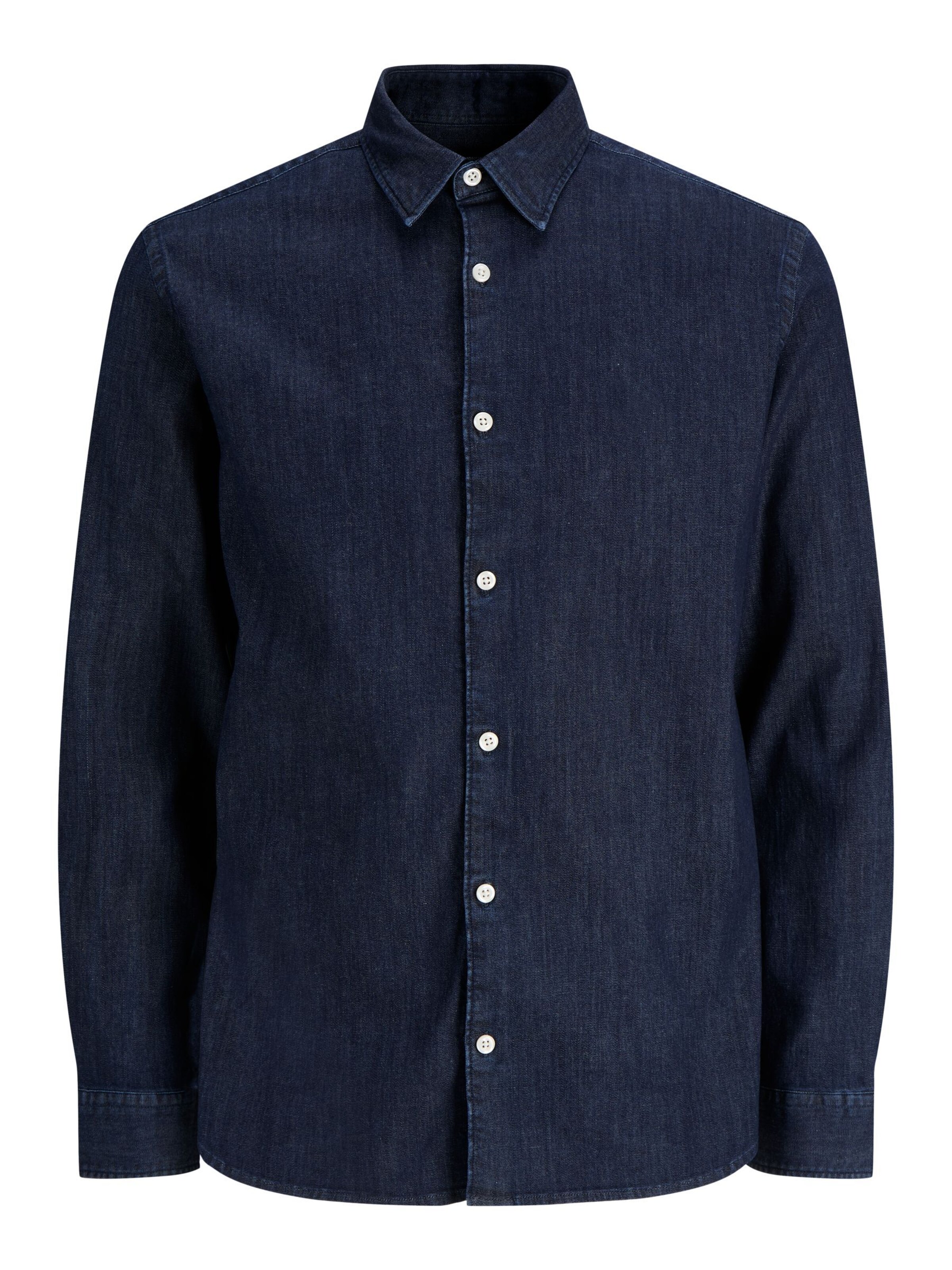 JACK & JONES Overhemd in XXL in de kleur Navy, Productweergave