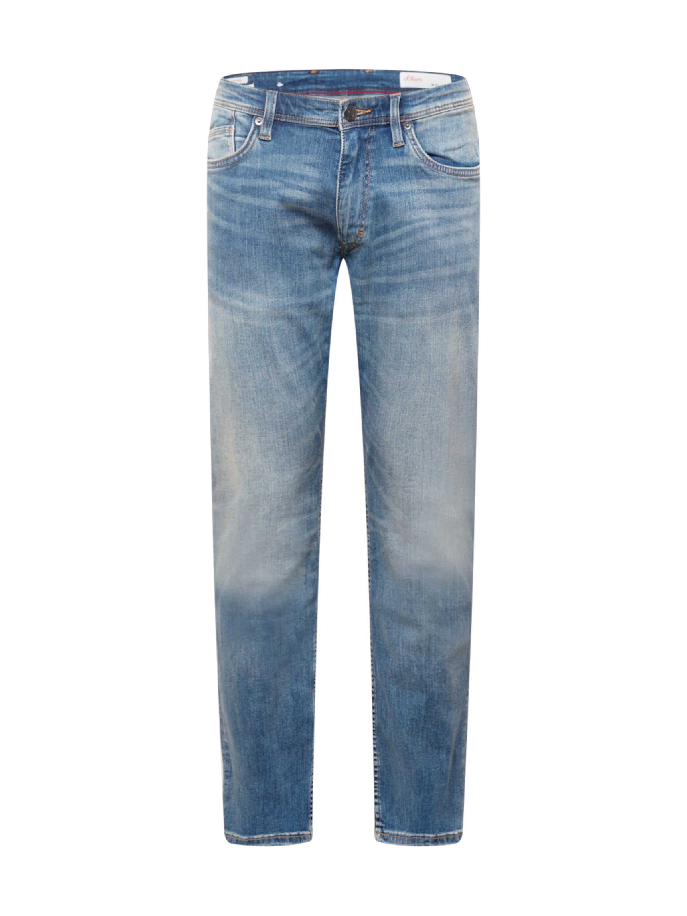 s.Oliver Slimfit Jeans in Blauw: voorkant
