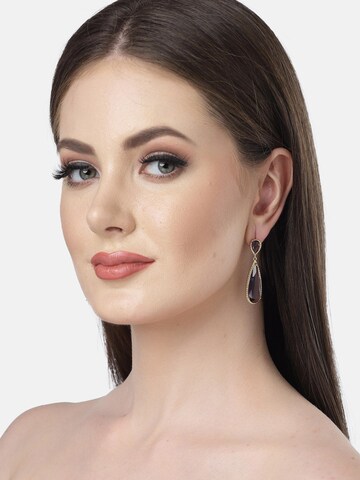 AVANT-GARDE PARIS Ohrringe 'Beataa' in Lila