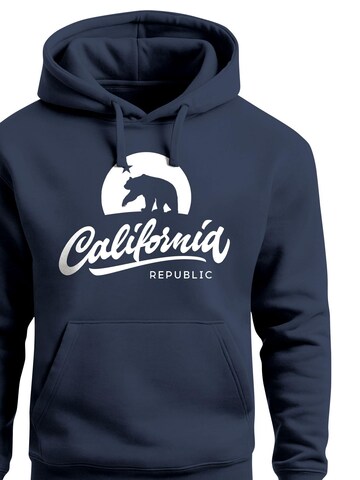 Neverless Sweatshirt 'California Bear' in Blue
