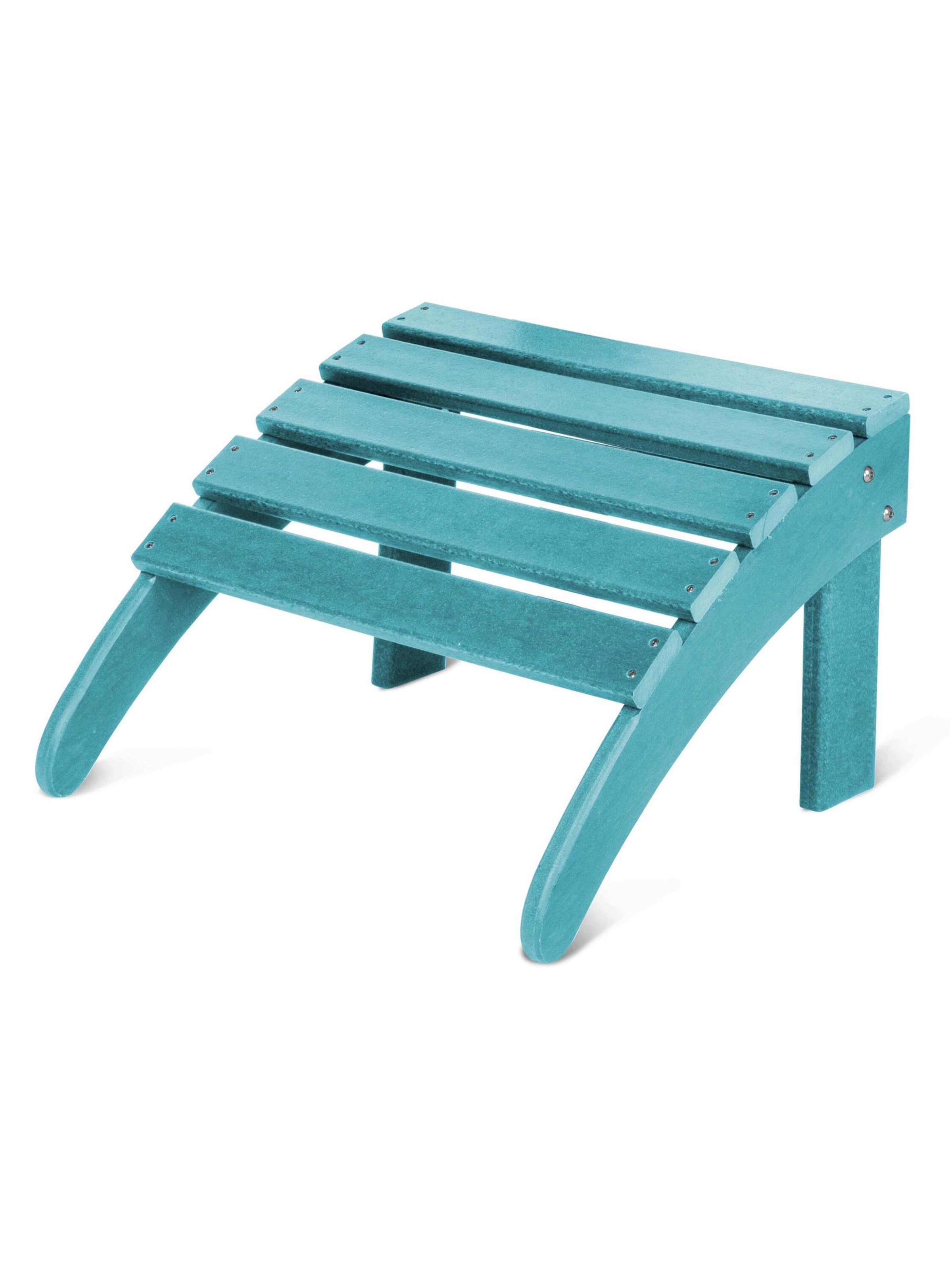 Aspero Fußstütze 'Adirondack' in Blau: Vorderseite