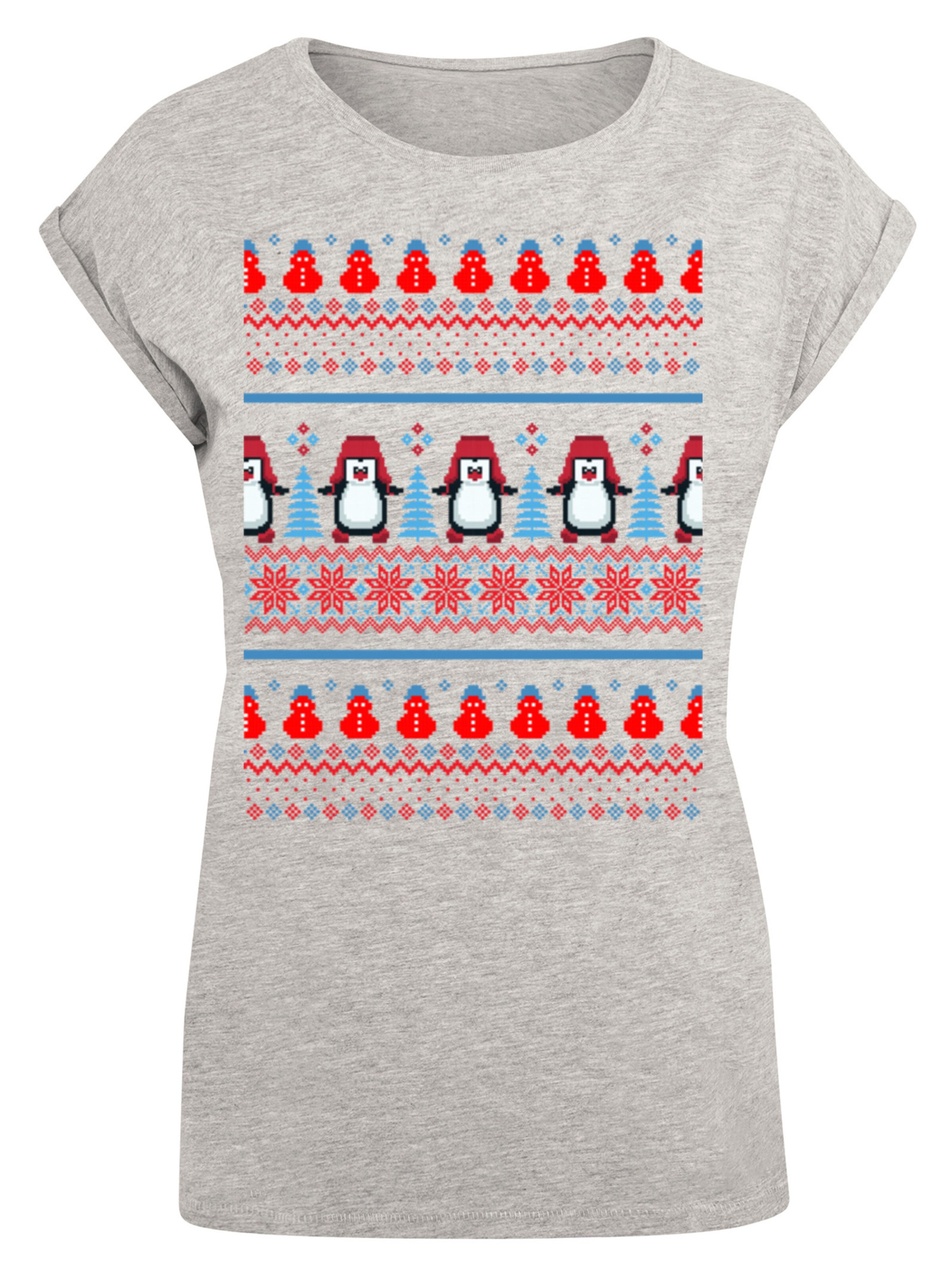 F4NT4STIC Shirt in Grijs: voorkant