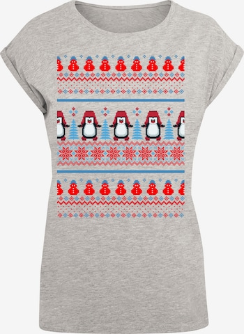 F4NT4STIC Shirt in Grijs: voorkant