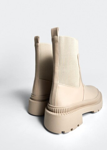 MANGO Chelsea Boots 'Ying1' in Beige