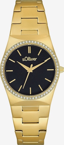 s.Oliver Analog Watch in Gold: front