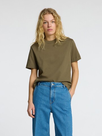 SELECTED Koszulka w kolorze zielony: przód