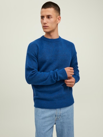 JACK & JONES Sweater 'Ollie' in Blue: front