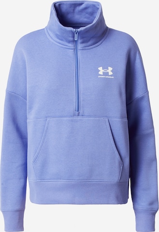 UNDER ARMOUR Athletic Sweatshirt 'Rival' in Blue: front