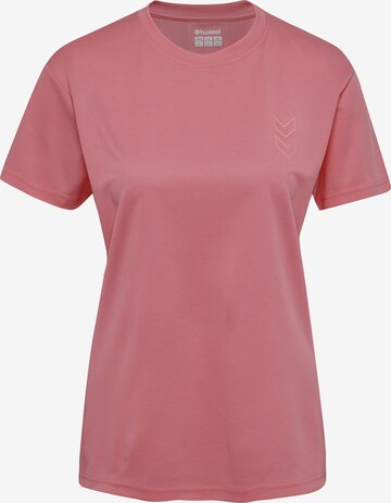 T-shirt fonctionnel Hummel en rose : devant