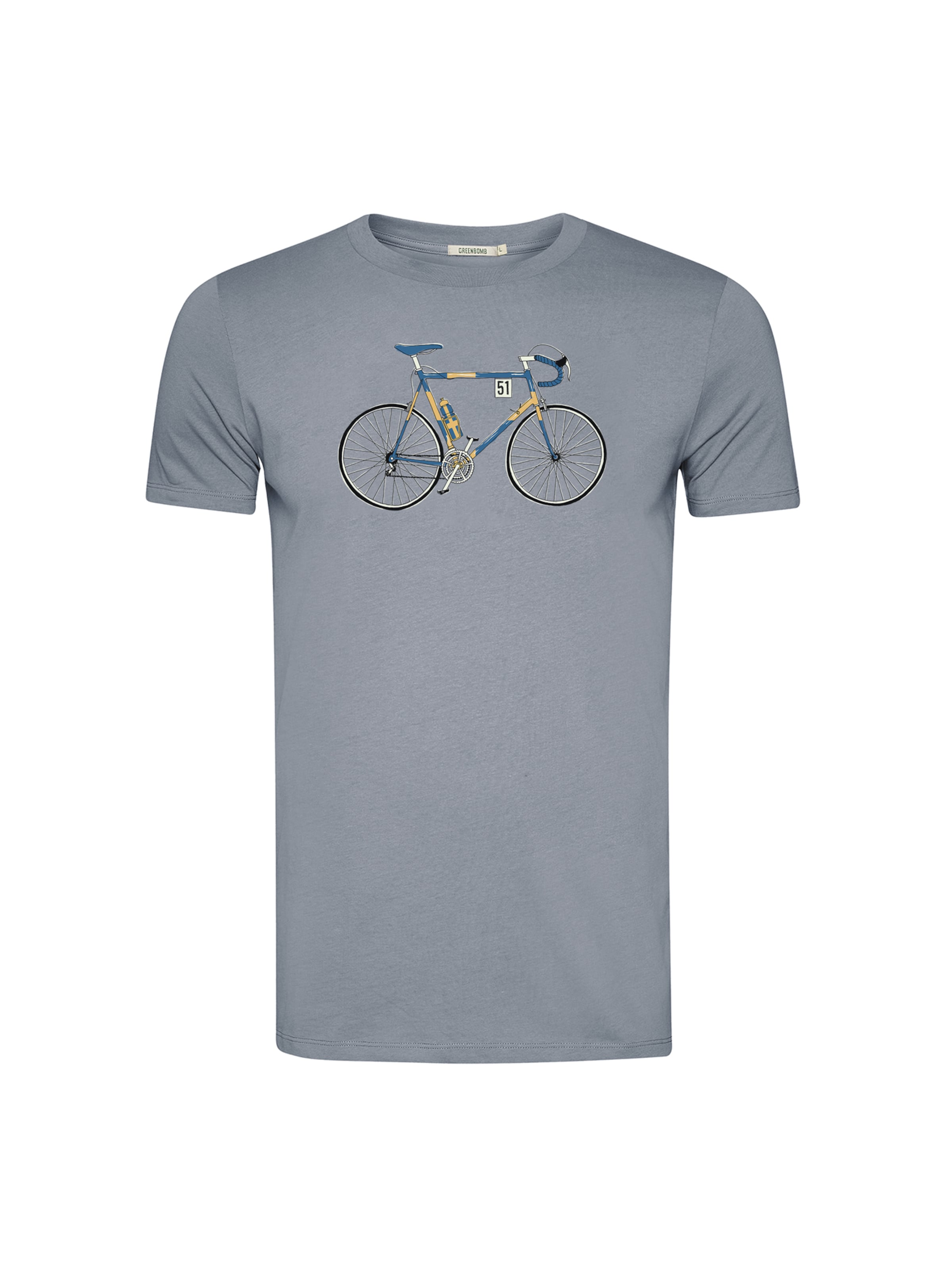 GREENBOMB Shirt ' Guide Knut 2 ' in Grey: front