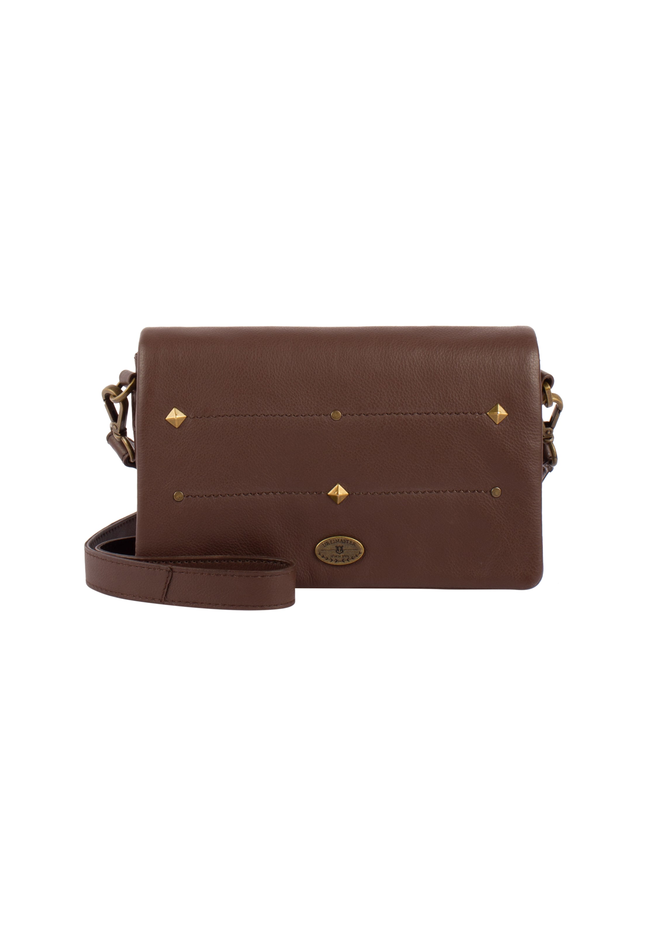 DreiMaster Vintage Taška cez rameno - Hnedá: predná strana