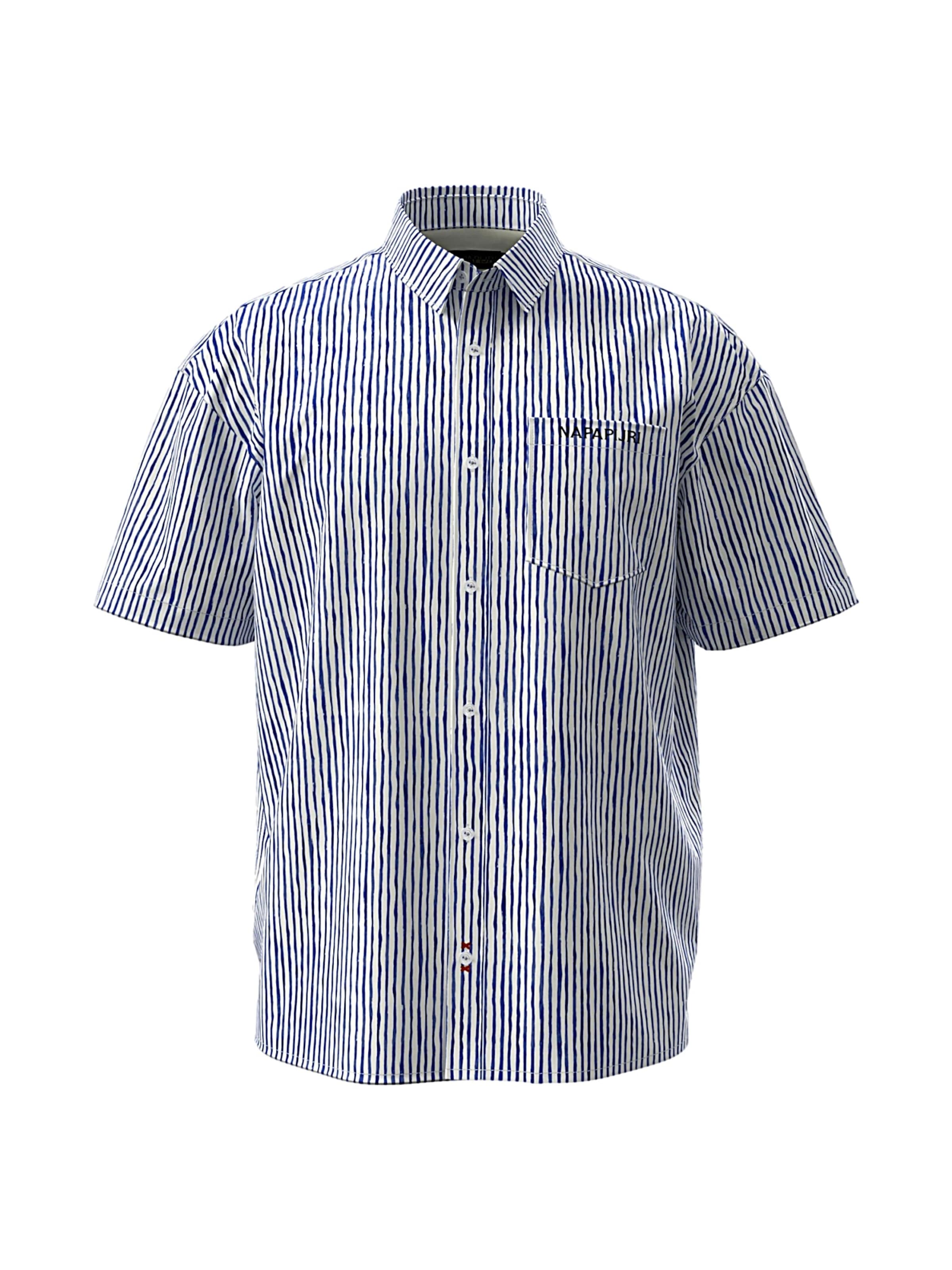 Camicia 'G-ELIOR' in L NAPAPIJRI di colore blu chiaro / bianco, Visualizzazione prodotti