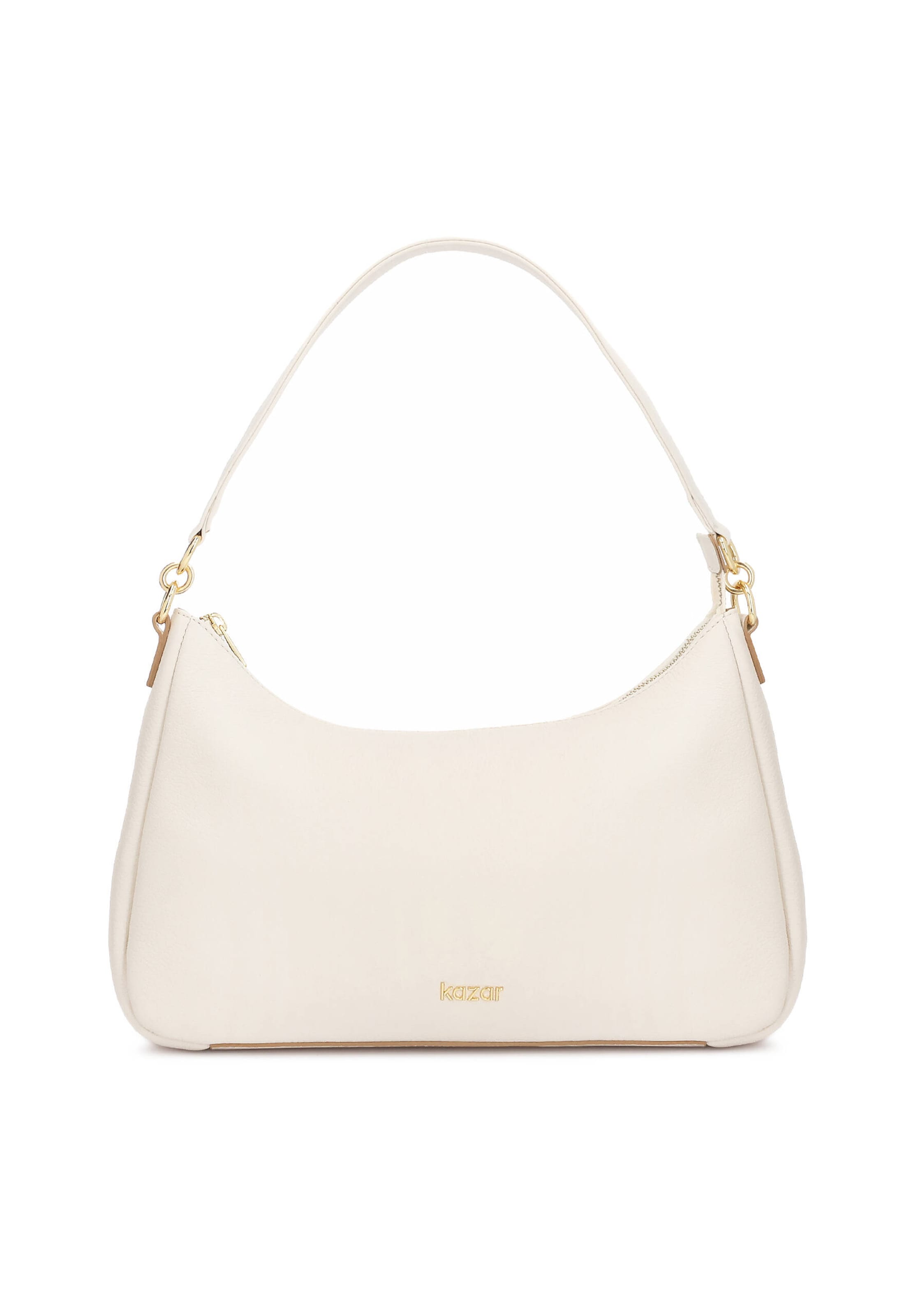 Sac bandoulière Kazar en blanc : devant