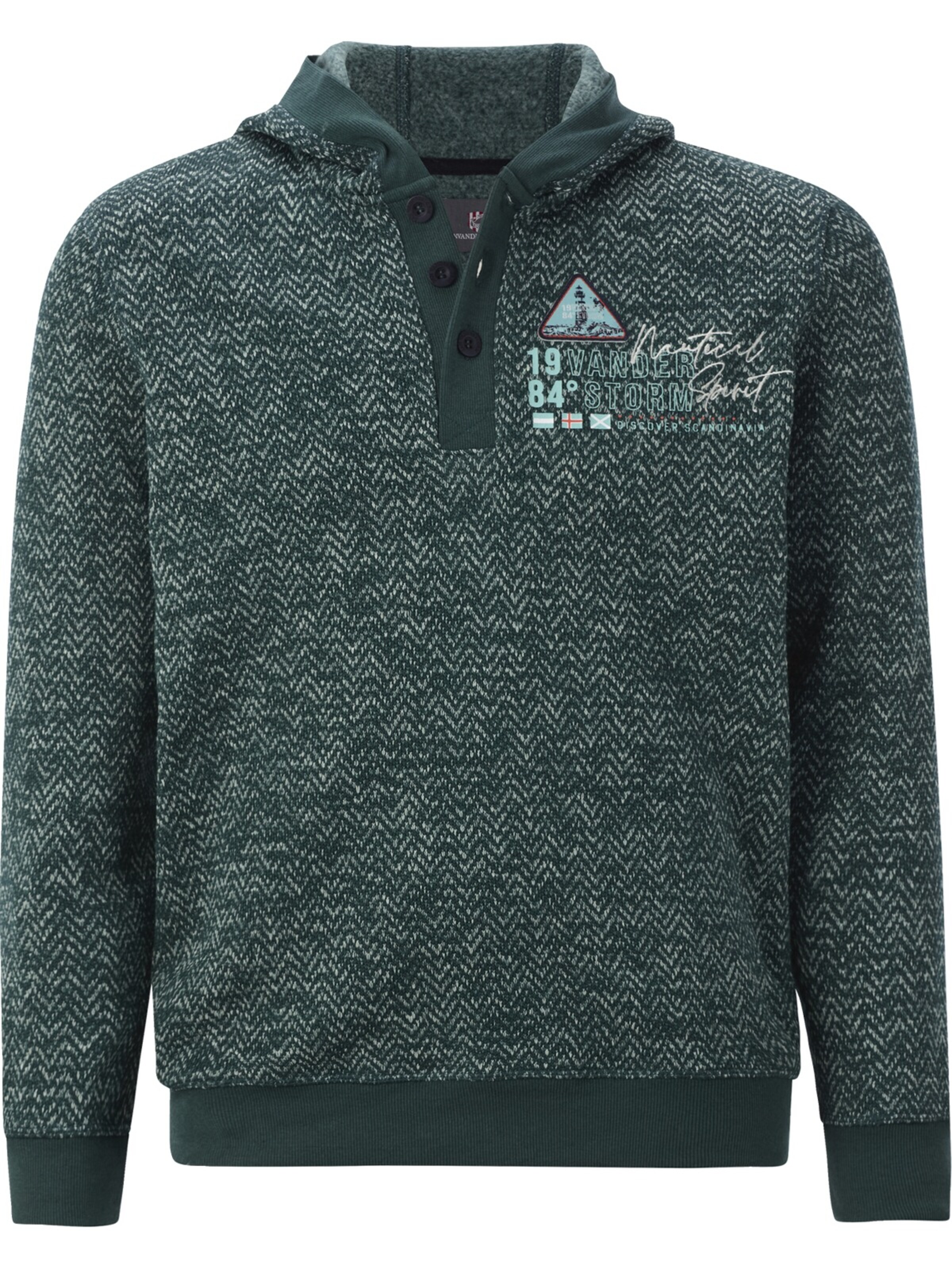 Jan Vanderstorm Pullover 'Hargard' in Grün: Vorderseite