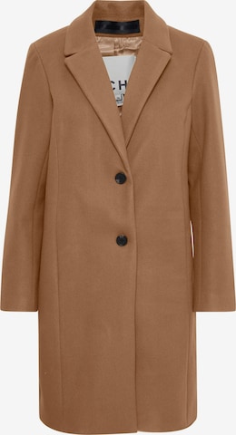 ICHI Between-Seasons Coat 'JANNET' in Brown: front