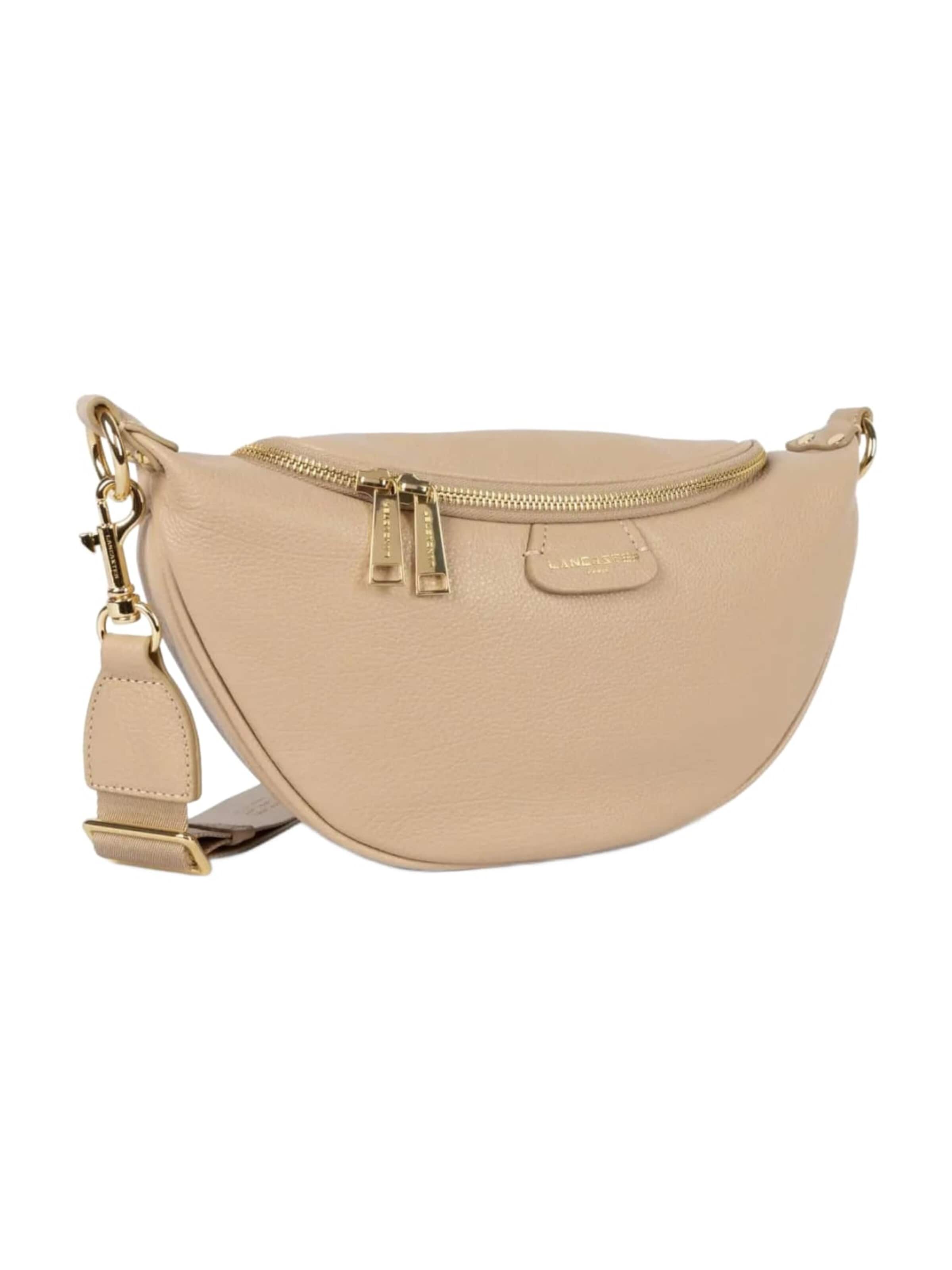 bēšs LANCASTER Paris Rokassomiņa 'Lancaster Sac banane Zippé Dune Beige foncé': no priekšpuses