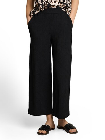 TOM TAILOR DENIM Laiad sääred Püksid, värv must: eest vaates