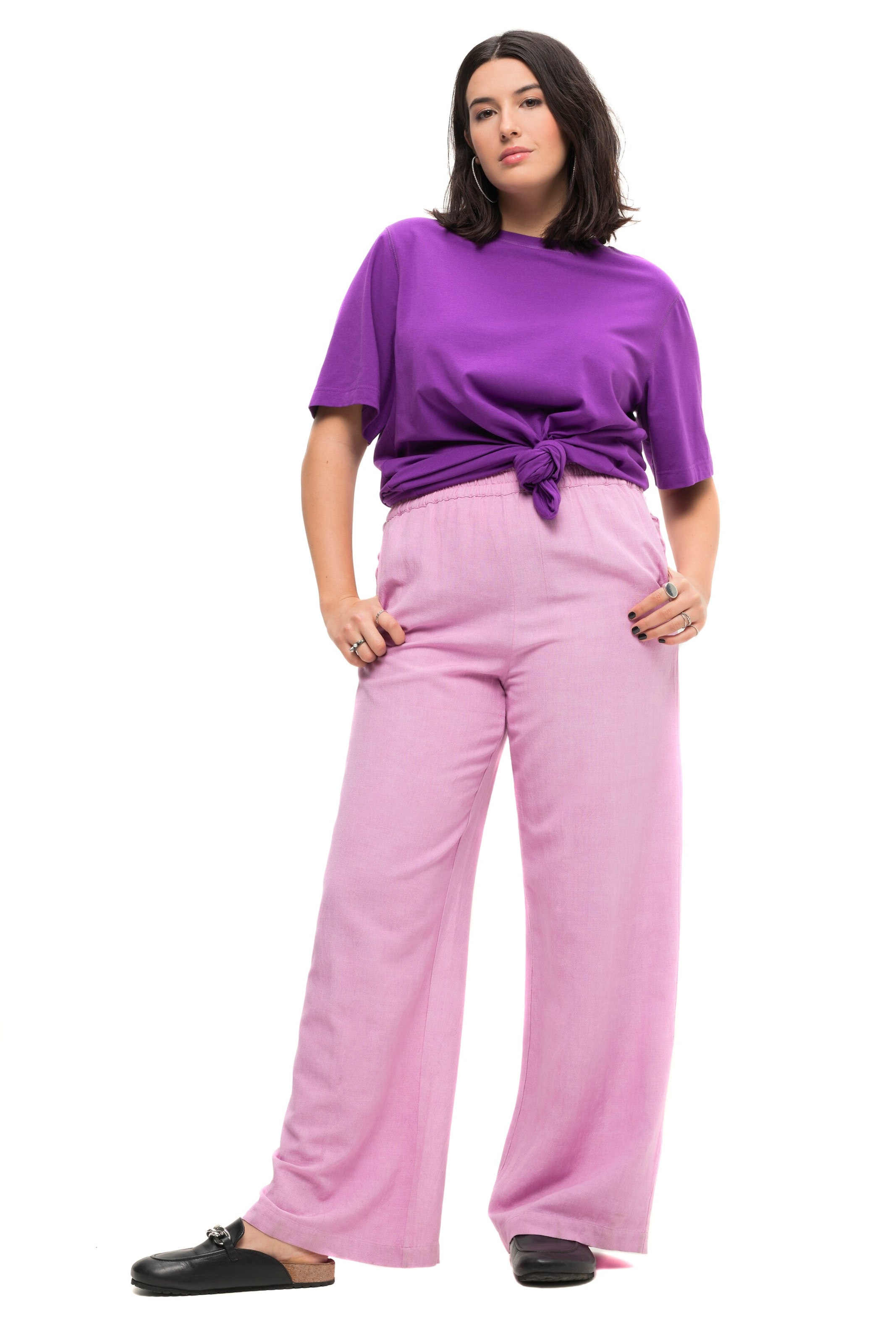 Studio Untold Wide leg Trousers in Purple