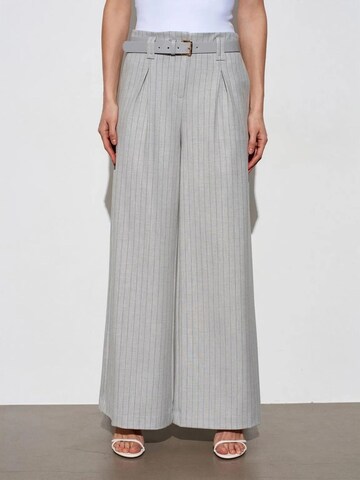 Dilvin Wide leg Pants in Grey
