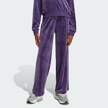 ADIDAS SPORTSWEAR Wide leg Sportbroek 'Seasonal Essentials' in Lila: voorkant