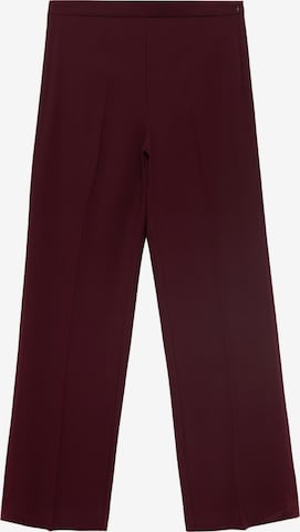 MANGOBootcut/trapezice Hlače 'Iguana' - crvena boja: prednji dio