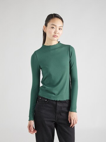 Maglietta 'NICCA' di PIECES in verde: frontale