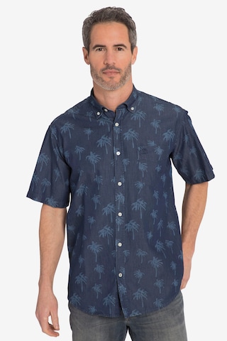 JP1880 Regular fit Button Up Shirt in Blue: front