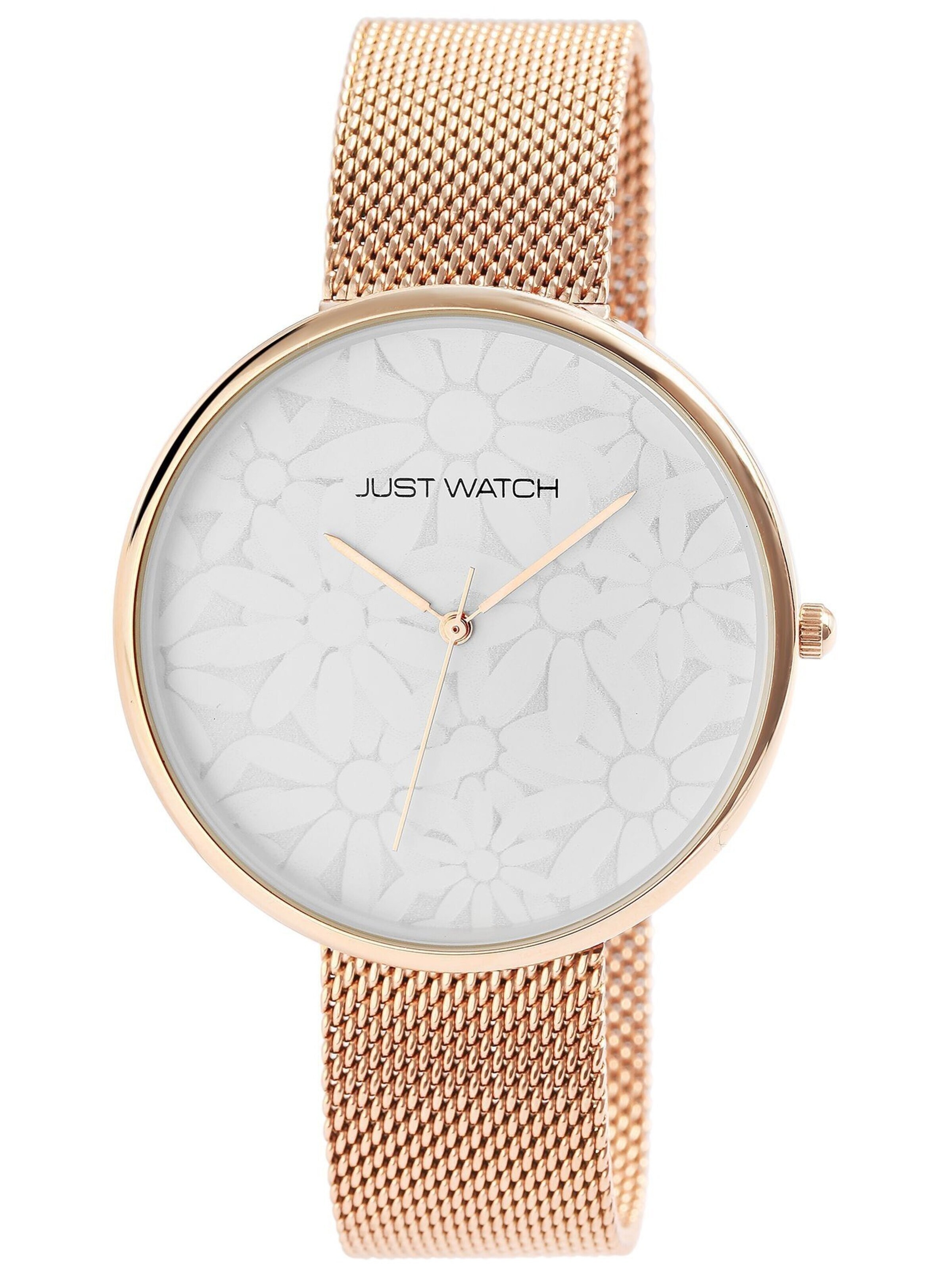 Just Watch Analog Watch 'mit Milanaisearmband' in Gold: front