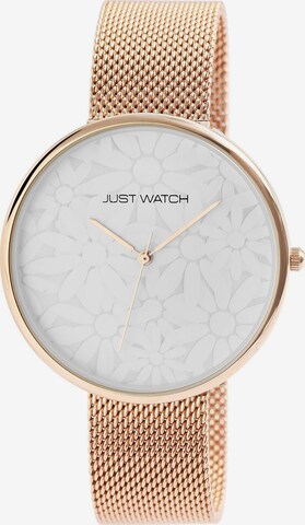 Just Watch Analog Watch 'mit Milanaisearmband' in Gold: front