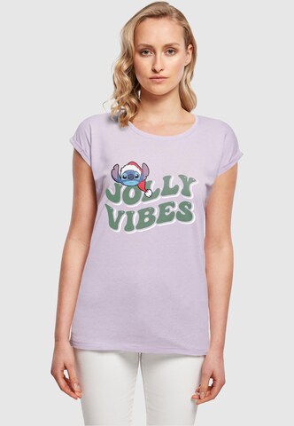 T-shirt ABSOLUTE CULT en violet : devant