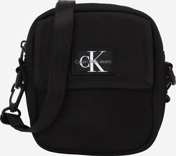 Calvin Klein Jeans - Bolso en negro: frente