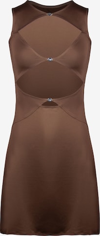 OW Collection Kleid 'Chiara' in Braun: Vorderseite