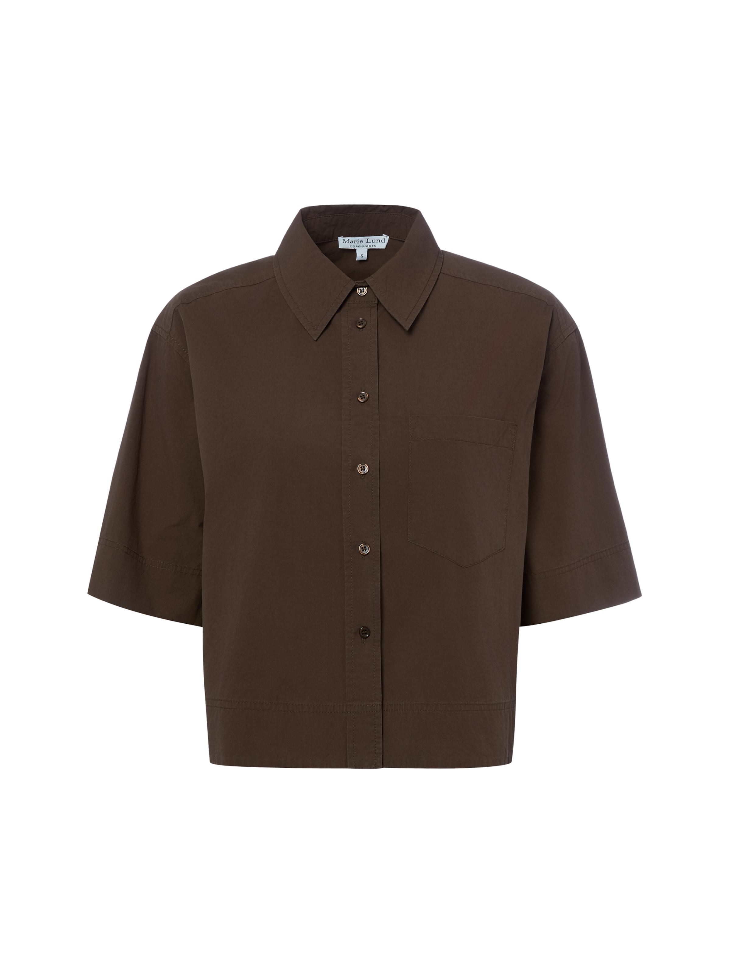 Chemisier Marie Lund en marron : devant