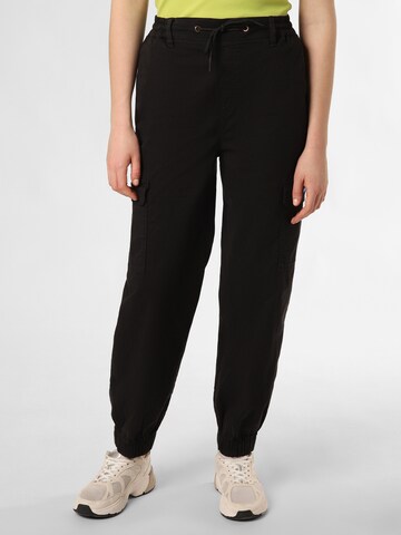 HUGO Tapered Broek 'Hisune-1-D_B' in Zwart: voorkant