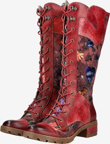 Laura Vita Schnürstiefel in Kirschrot, Dunkelrot ABOUT YOU