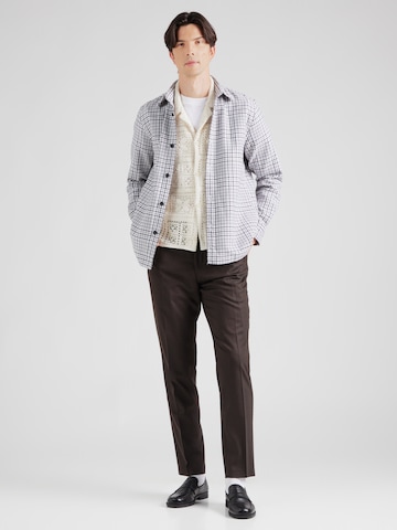 SELECTED - Slimfit Pantalón de pinzas 'SLHNEIL' en marrón